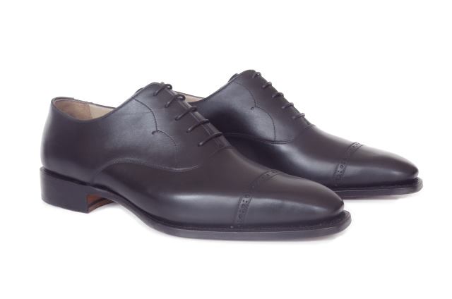 FSW028 - Perforated Captoe Oxford đen - Fugashin Shoemaker - Công Ty TNHH Thuận Buồm